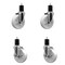 Service Caster 5'' SS Nylon Wheel Swivel 1-3/4'' Expanding Stem Caster Set 2 Brakes, 4PK SCC-SSEX20S514-NYS-2-TLB-2-134 - alternate 1